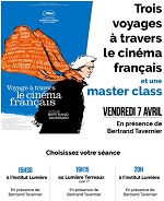 Photo Lyon : Master Class et projections de son documentaire par Bertrand Tavernier le vendredi 07 avril